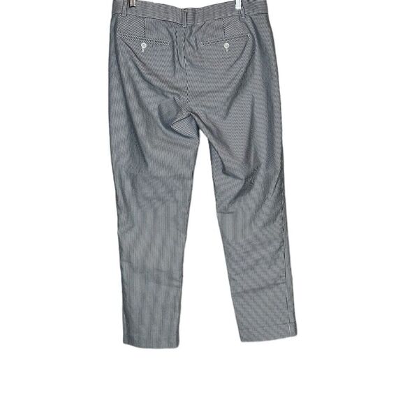 Gap slim cropped blue and white striped ankle pants size 8 tall - Picture 6 of 8